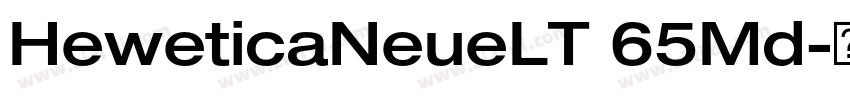 HeweticaNeueLT 65Md字体转换
